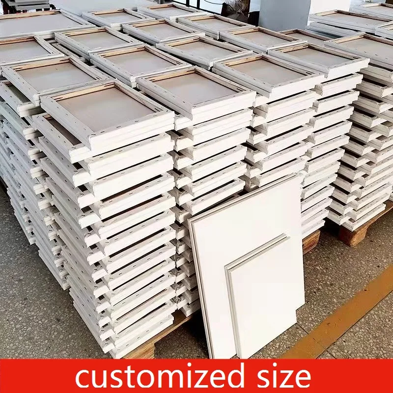 Wholesale Custom 100% Pure Cotton Stretched Canvas Artist Blank Painting Frame for Acrylic