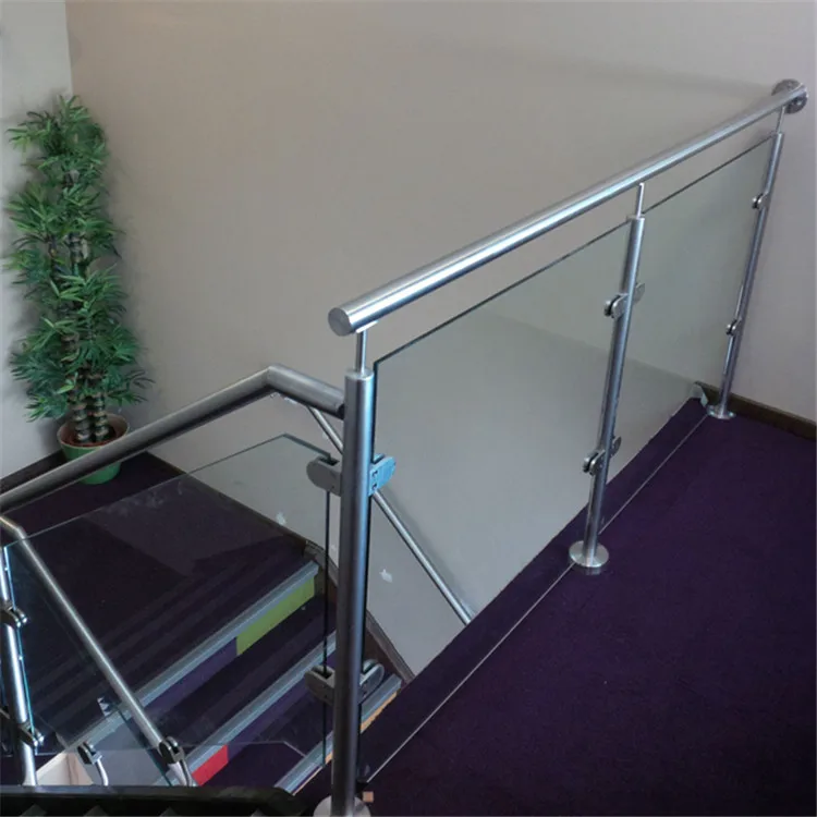 Glass Railing Design With Inox Baluster For Veranda