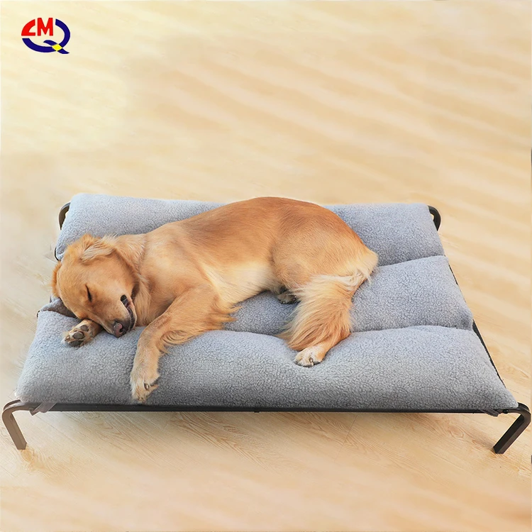 LMQ group brand nylon material raised dog bed waterproof pet bed with factory price