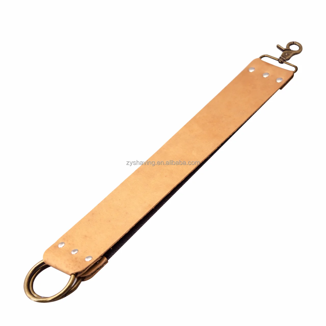 ZY Leather Strop for Straight Razor Sharpening and Smooth - Professional Straight Razor Knife Cowhide Dual Strop