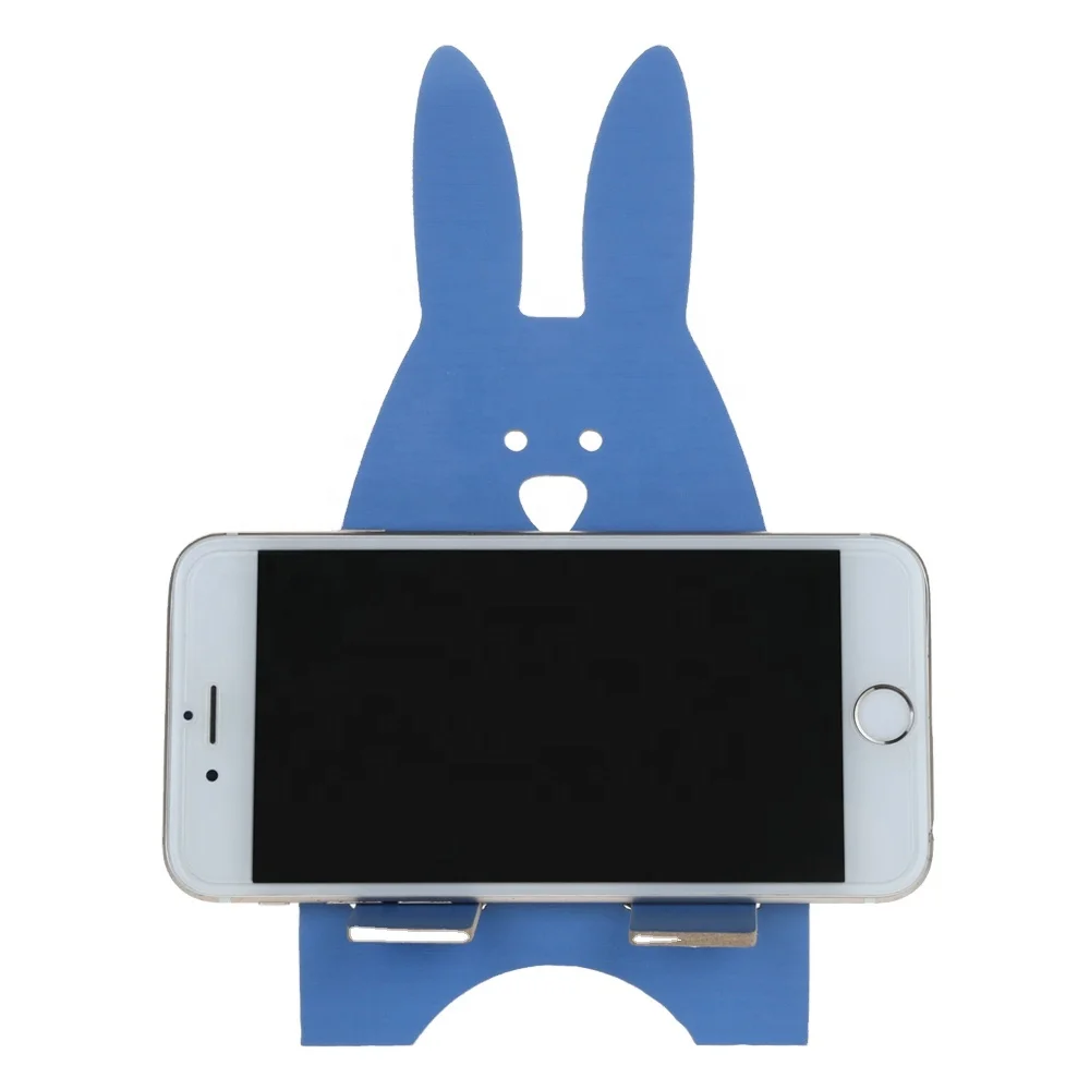 Smart Lovely rabbit plywood pad Mobile phone stents