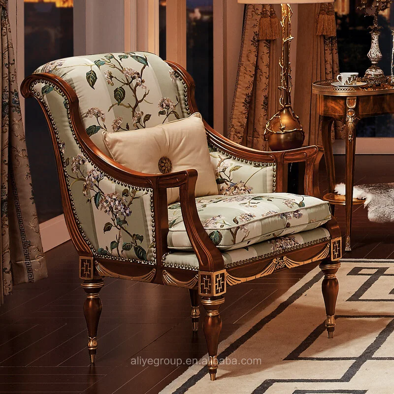 Роскошный домашний высококачественный итальянский дизайн классический стиль Роскошный Одноместный шезлонг для отдыха красный бархатный диван и кофейный столик