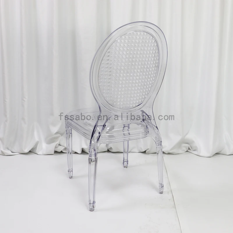 Wholesale high quality modern clear crystal transparent acrylic chairs for party wedding room and events