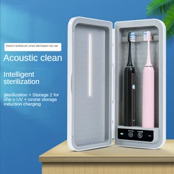 Hot Electric Toothbrush IPX7 Waterproof Sonic Adult Electric Toothbrush and UV Smart Air Dry Toothbrush Sanitizer Box Set