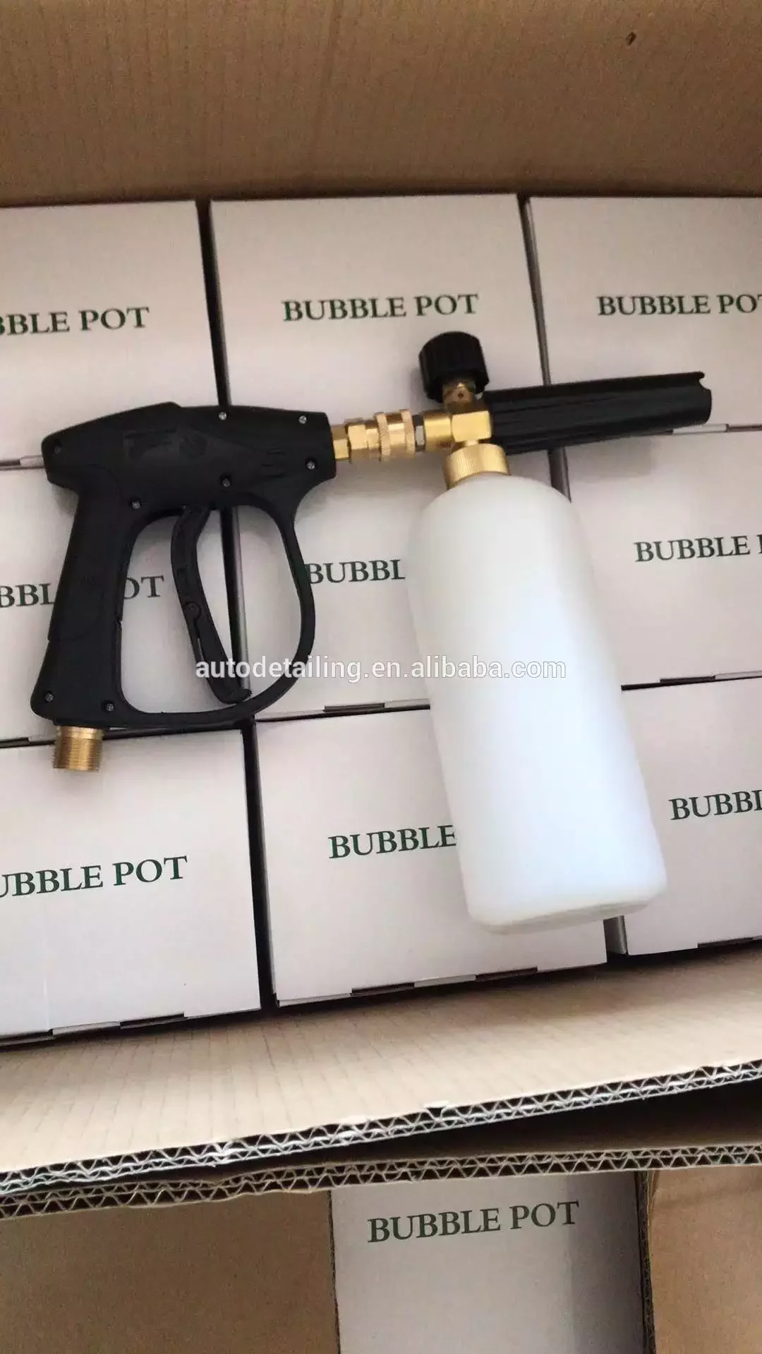 High pressure 3000PSI Car washer spray gun with quick release adapter Snow foam lance cannon set