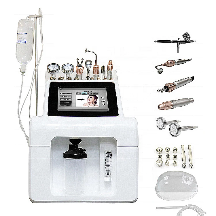 Машинка для микродермабразии Beauty 9 в 1 hydr0facial Deep Cleaning Hydra Oxygen Jet Aqua пилинг