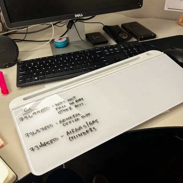 Cheap Price Factory Dry Erase Board Glass Desktop Whiteboard For Writing And Storage