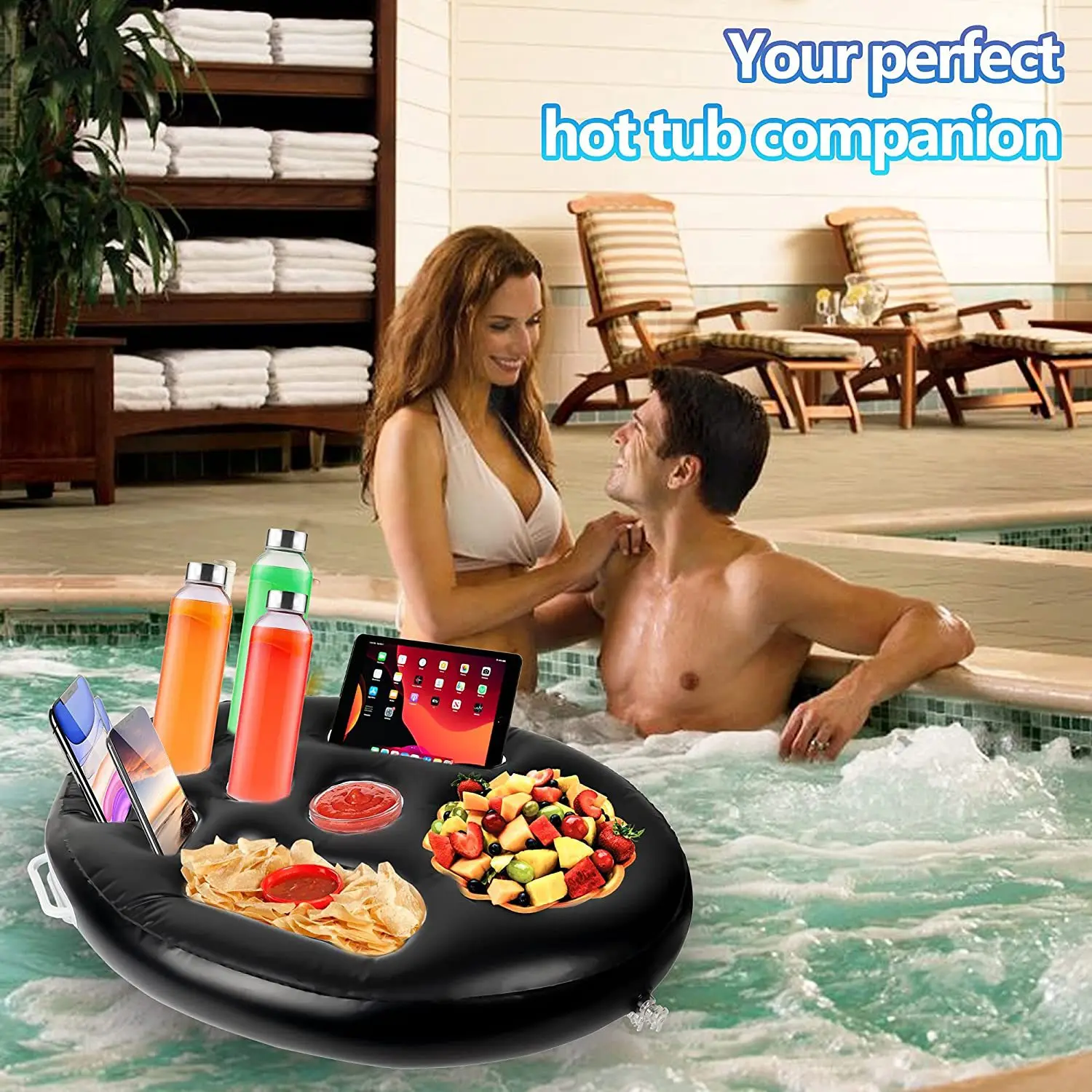 Factory Supply Custom Swimming Pool Float Hot Tub Spa Bar Floating Tray For Pool