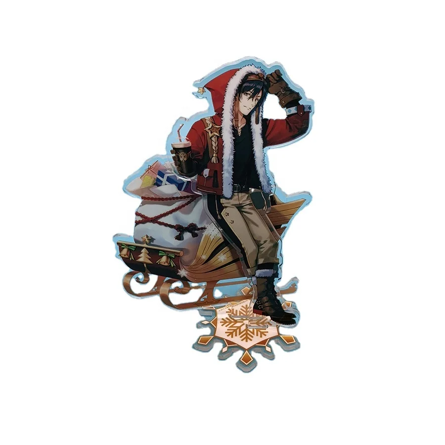 custom made acrylic anime charms figure display stand