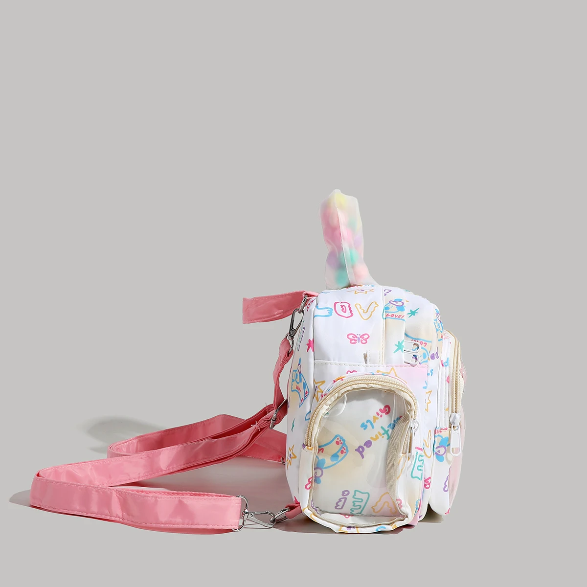 Small niche design new robot girl travel backpack cute pain bag backpack college student backpack
