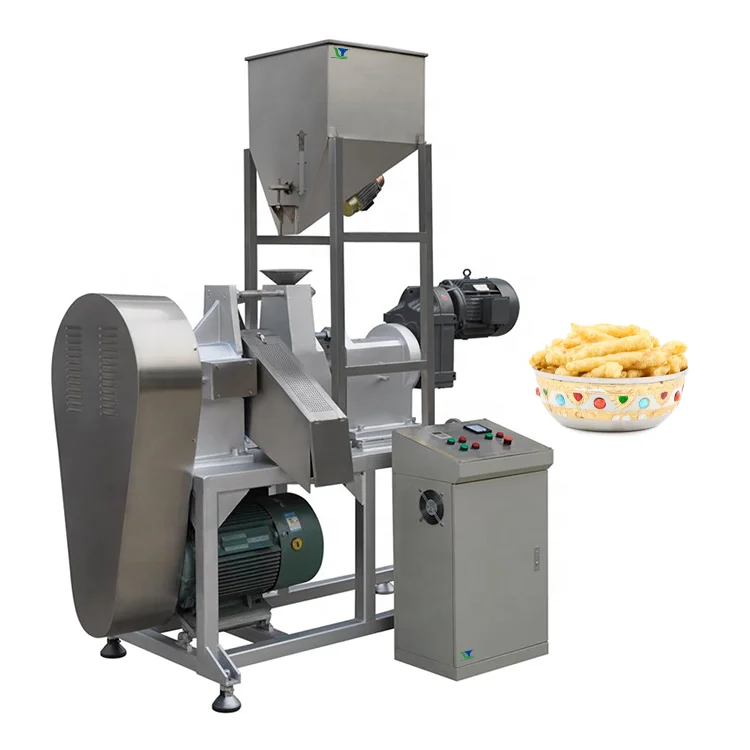 Continuous Processing Indian Kurkure Snacks Cheetos Hot Extruder Machine