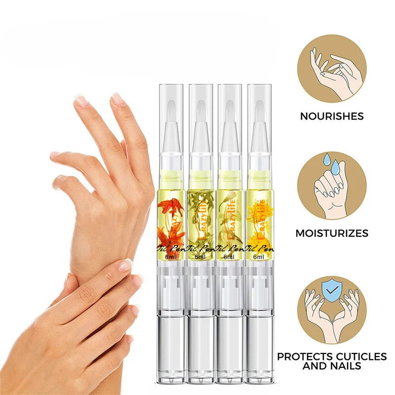 Drop shipping Cuticle Oil Pen 7pcs Nail Oil Pen  Nail Care Products Kit Hangnail Treatment for Damaged Nails Repair