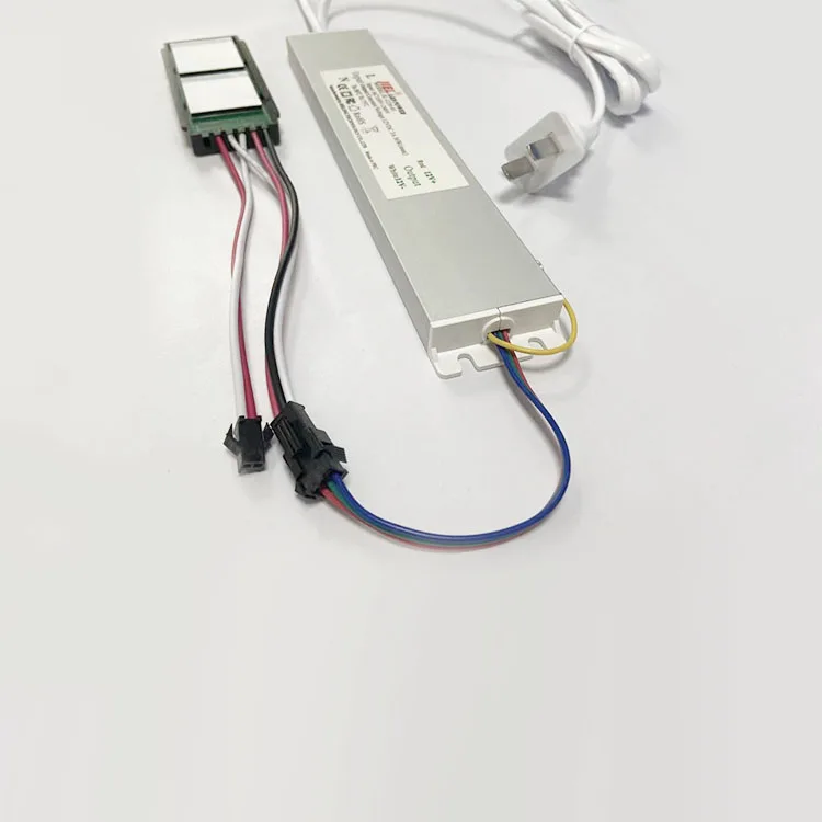 Dual key touch sensor switch with LED control and defogger control for LED mirror/bathroom mirror touch