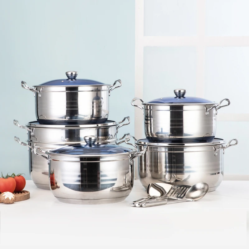 Pots Cookware Nonstick Commercial Steel Stainless Kitchen Industrial Large Sets Mini Electric Multifunctional Cooking Pot Set