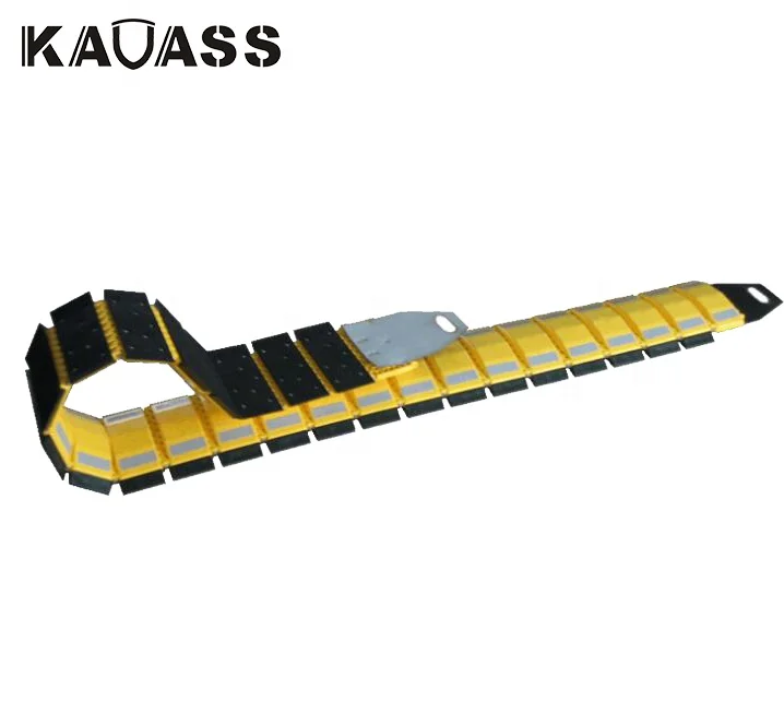 Portable reflective traffic road pp pvc plastic speed bump