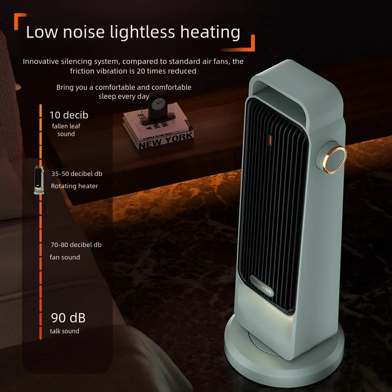 Portable PTC Electric Mini Space Heater Home Room & Office Desktop Heater with UK Plug Heated Car Use for Winter Room