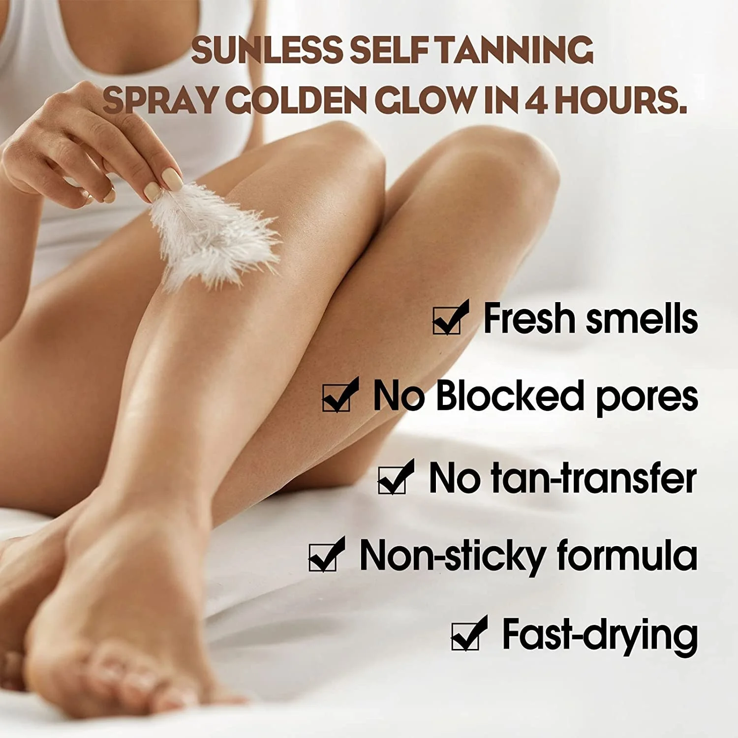 organic natural tanning water spray body tanning self-tanning facial spray