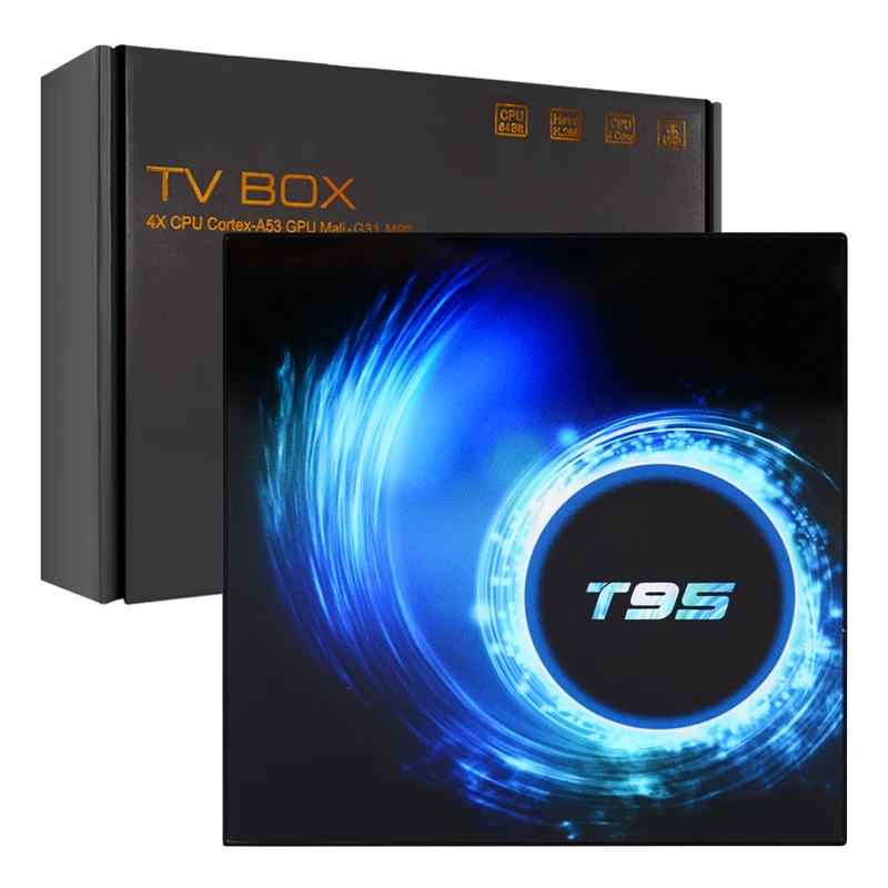 TV BOX T95 tv box android 7.1 New  android 11.0 dish set top box solovox m3s satellite tv receiver android 10.0 BT 4k