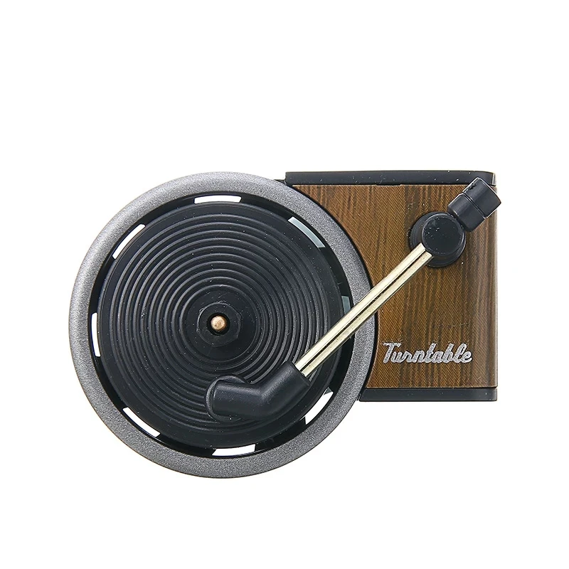New arrival Turntable Car Fragrance Air Freshener Auto Record Player Flavoring in car With 3pcs Perfume Card