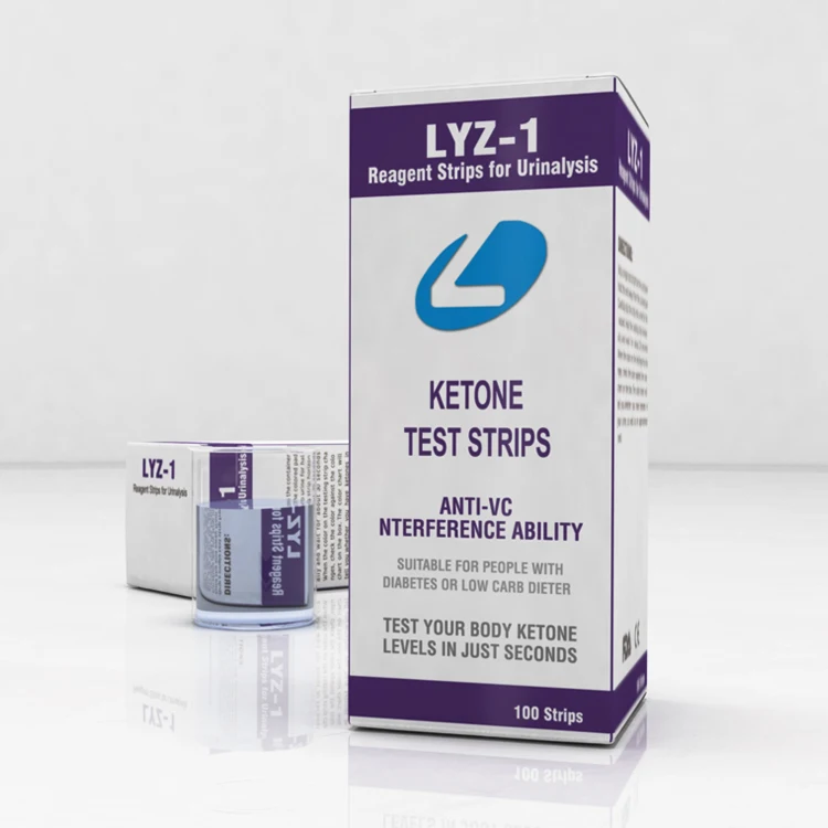 
LYZ hot sale high quality& low price bottle label sticker ketosis test urinalysis diagnostic strips  (60619670610)