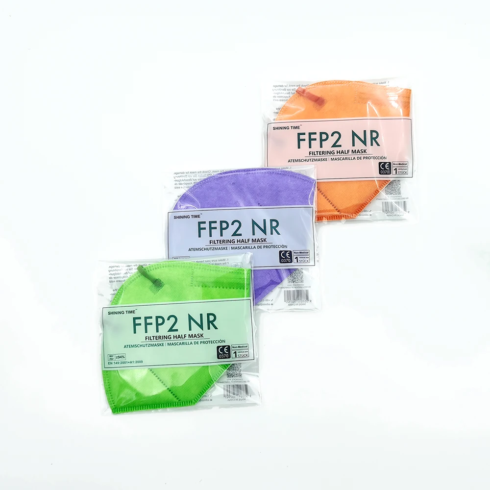 Multicolor Disposable Face Masks Standard EN149 CE0370 ffp2 dust mask disposable mascarilla ffp2 Colorful Mask Facial Mou