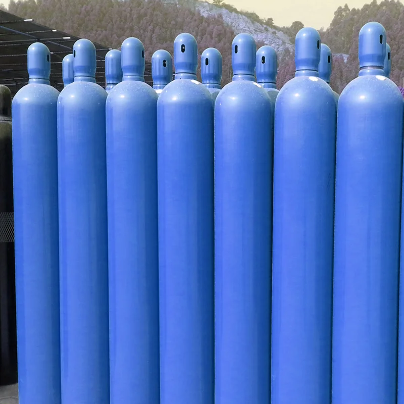 Customized ISO 40L Steel Gas Cylinder High Pressure DOT Oxygen Argon CO2 Tank