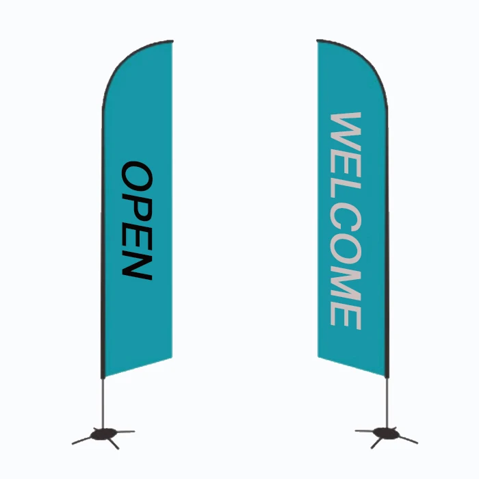 Feather Flag And Pole Kit Open House Flag signs Huge Advertising Feather Flag Kit For Business