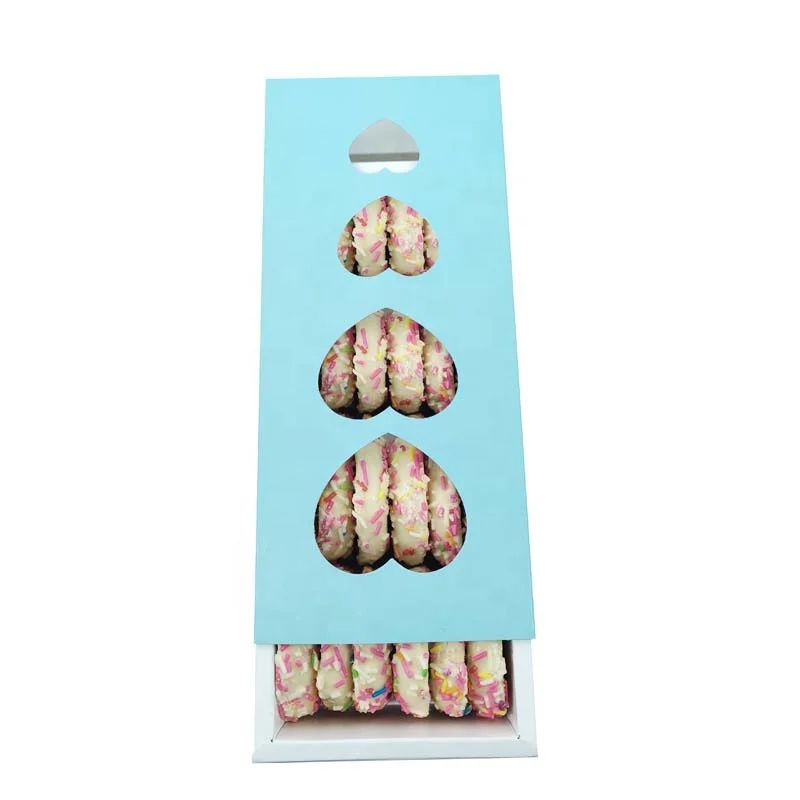 ZY Paper cake box Disposable cookies Container drawer Kraft Bakery Treat Box Muffin Cocoa Bomb slide carrier To Go Dessert Boxes