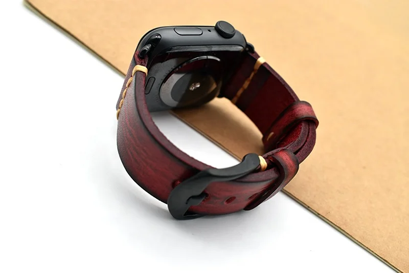  Ремешок из натуральной кожи для apple watch band iwatch сменный ремешок с металлической застежкой нержавеющей