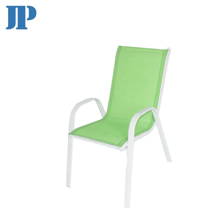 Tube Chair Table Set Low MOQ Best Price Fast Shipment Lounge Steel Teslin Fabric Outdoor Garden Leisure Outdoor Furniture Metal