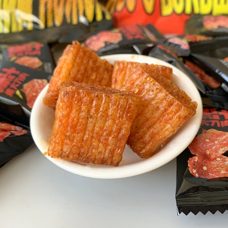 Chinese Tradition Snacks Spicy Big Knife Meat Gluten Spicy Strip Latiao