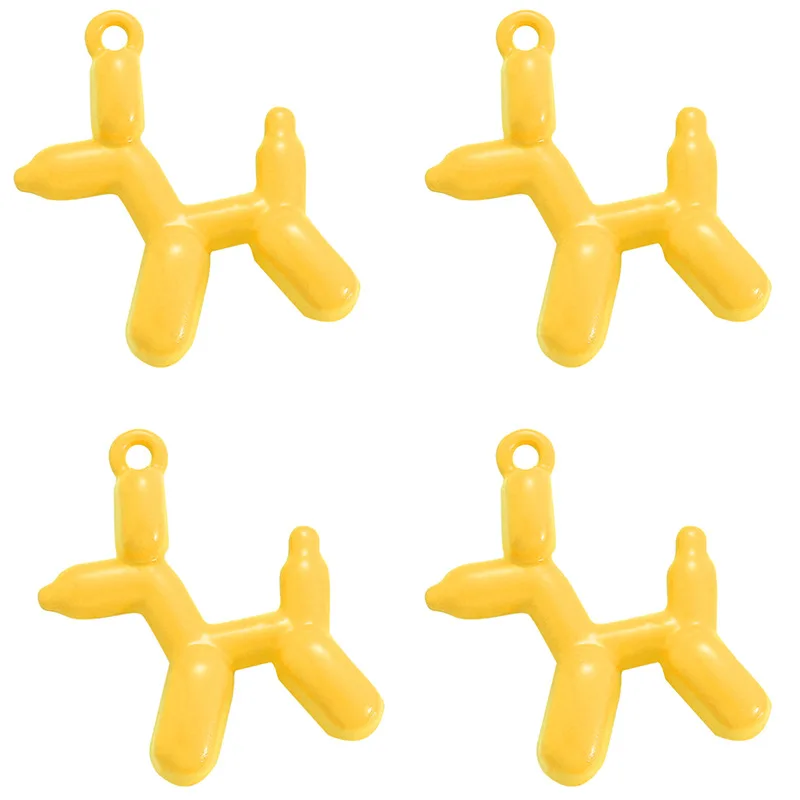 YuenZ 10colors 3D Balloon Dog Spray paint and plating Metal Charms Pendant Earring Bracelet DIY Necklace Jewelry Making W185