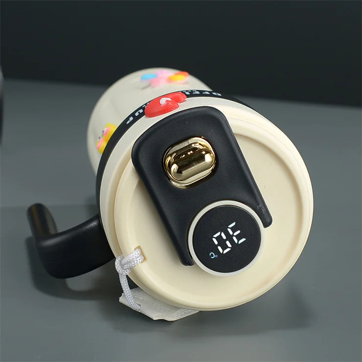 Smart Touch Temperature Display Cup Stainless Steel Vacuum Insulated Tumbler With Digital Lid Coffee Travel Mug Spill Proof Mug