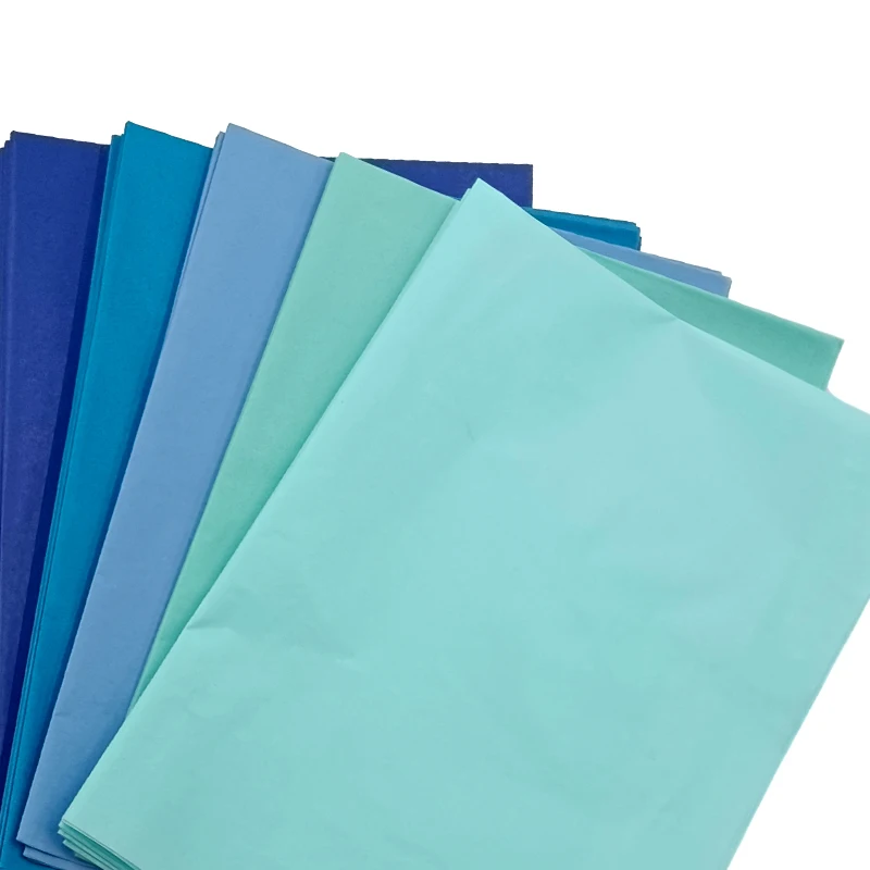 Custom eco friendly One Side clothes wrapping paper 14g color green gift paper wrapping packaging wrap paper for cloth