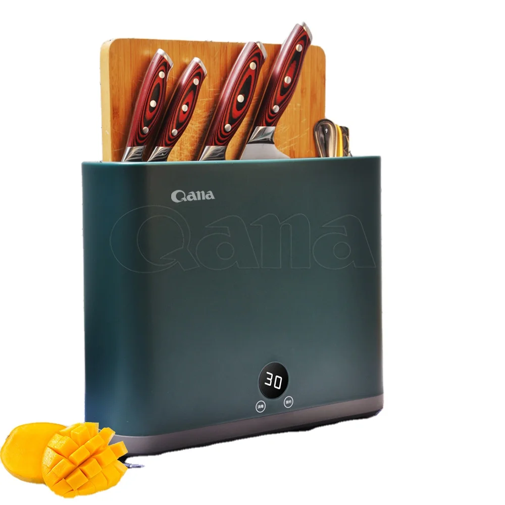 QANA Factory Wholesale disinfection drying knife stand ULTRAVIOLET chopstick sterilize machine kitchen knife sterilizer holder
