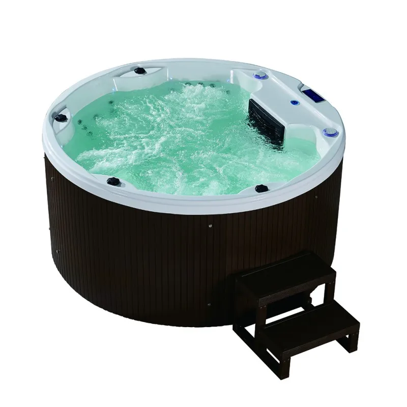 hot Whirlpool Bath tube big SPA with Jets wooden bathtub computer controlled massage bathtub