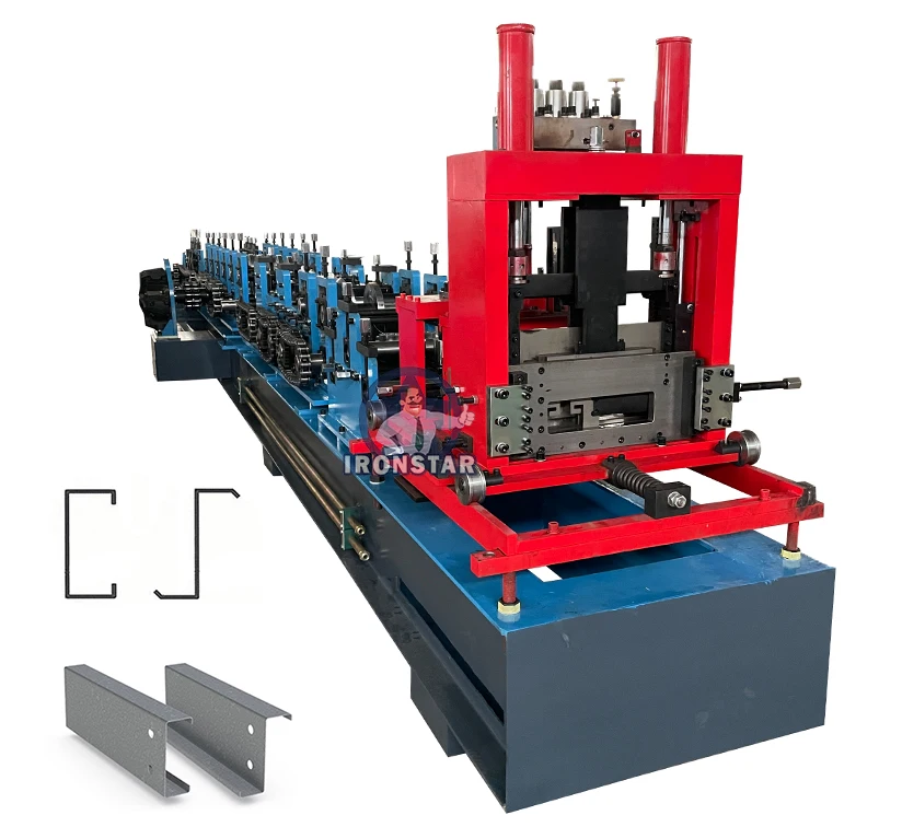 Panel Zin Coating Roll Metal Profile Sheet Making Manufacturer Automatic Z Purlin Machine