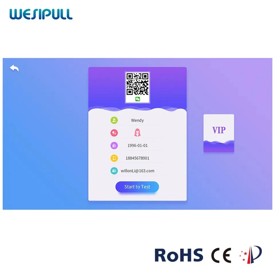 Professional Scan Face Digital Smart Mirror Scanner 3D Facial Skin Analyzer