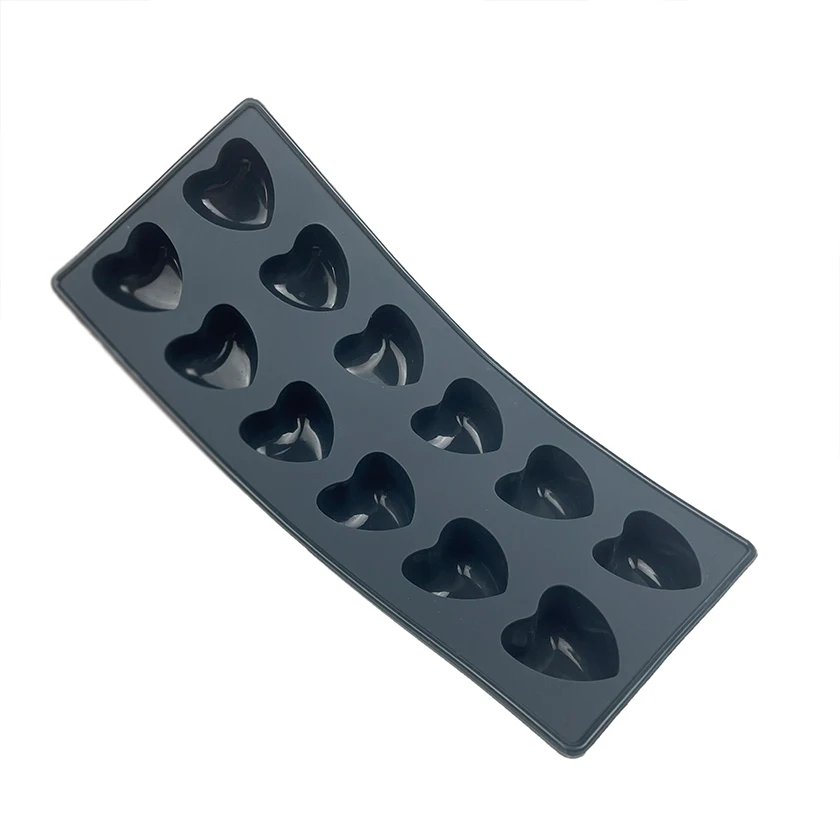 Kitchen Products Double Heart Shape Silicone Mold for Jewelry Toy Decorating Chocolate Soap Candle Mold 12 Cavity Silicone 80g