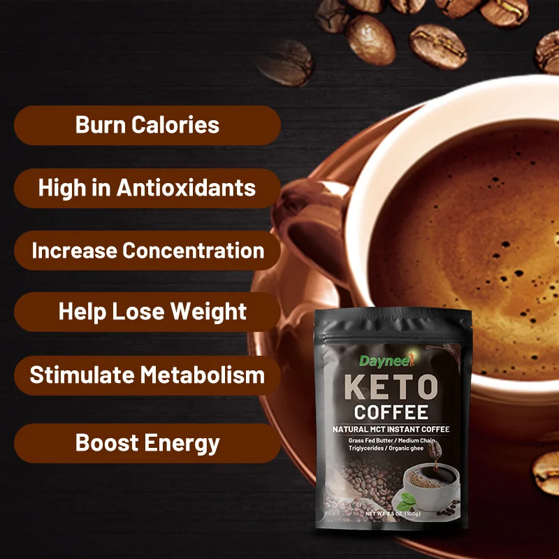 Keto Coffee Natural Healthy Diet Control MCT Meal Replacement Food Instant Weight Loss Keto coffee