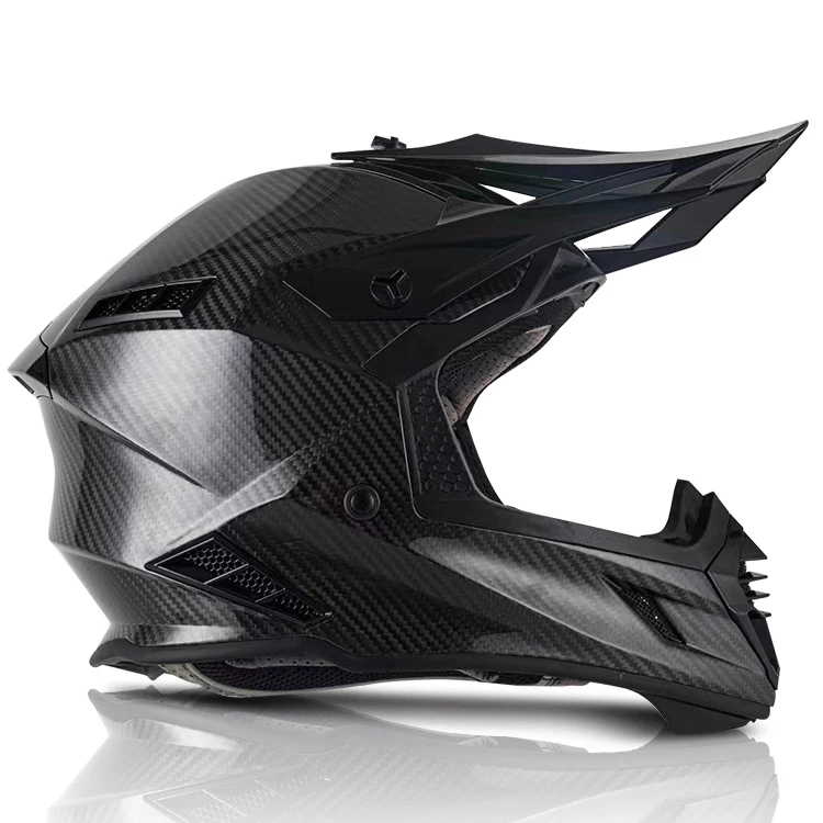 Top ECE Certified Helmet Carbon Fiber Open Face Off Road Downhill Motorcycle Racing Helmet For  Motocross