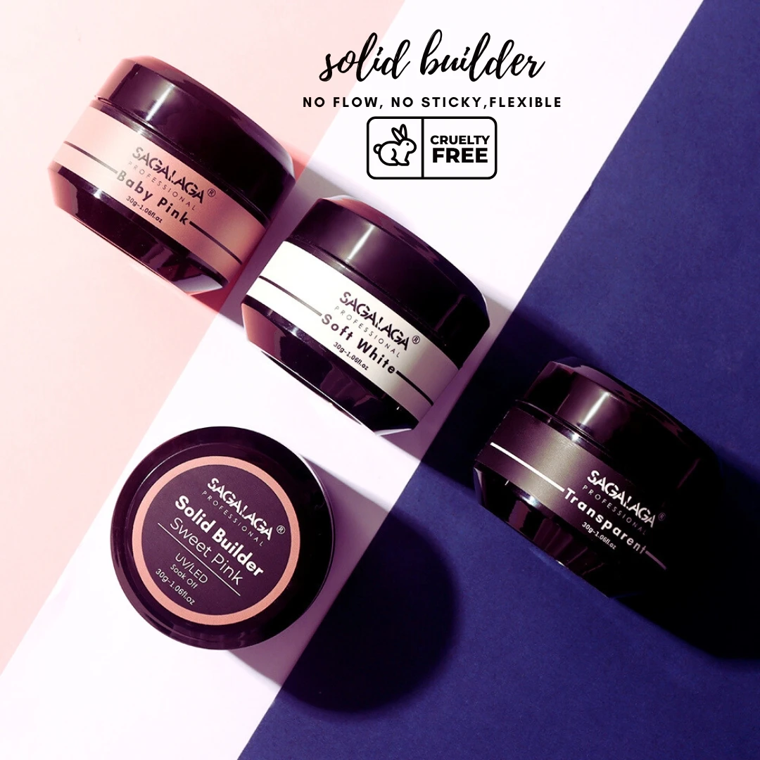 Strong Adhesive Nail Soak Off Clear Solid Gel Polish For Nail Builder Extension Tips Long Lasting Tips Glue Gel Polish