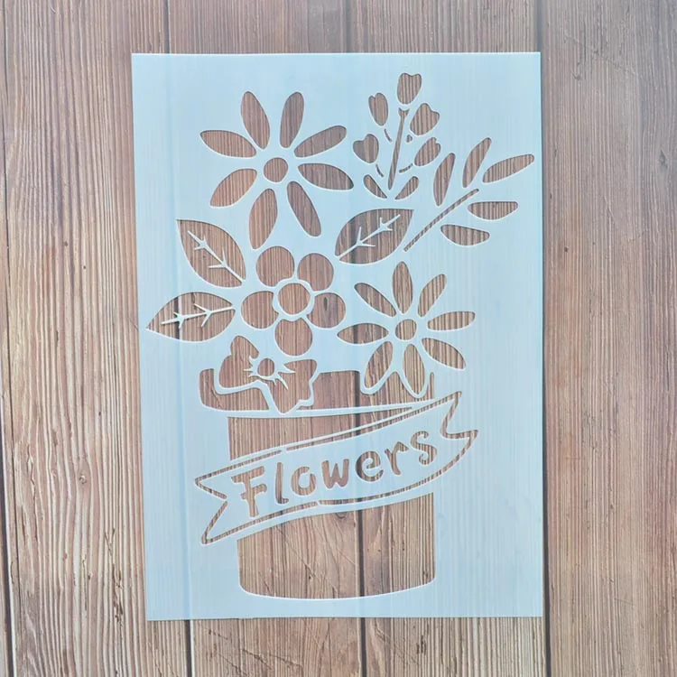 High Quality Customized Design Plastic Stencil For Scrapbooking