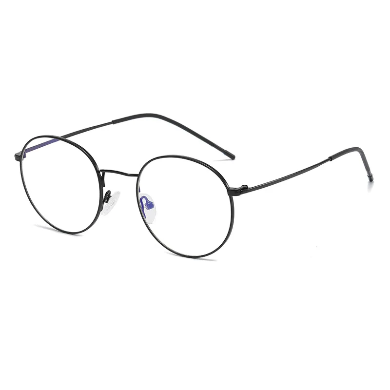Sunway Eyewear Metal Anti blue Light Round Optical Frames Unisex Women Men Glasses Eyeglasses Frames