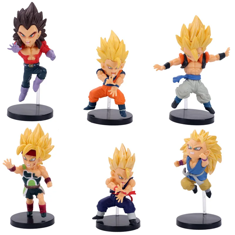 Dragons Balls Z Super Saiyan Son Goku Anime Figure Son Gohan Vegeta Broly Piccolo Majin Buu Set Action Figurine Model Gifts Toy
