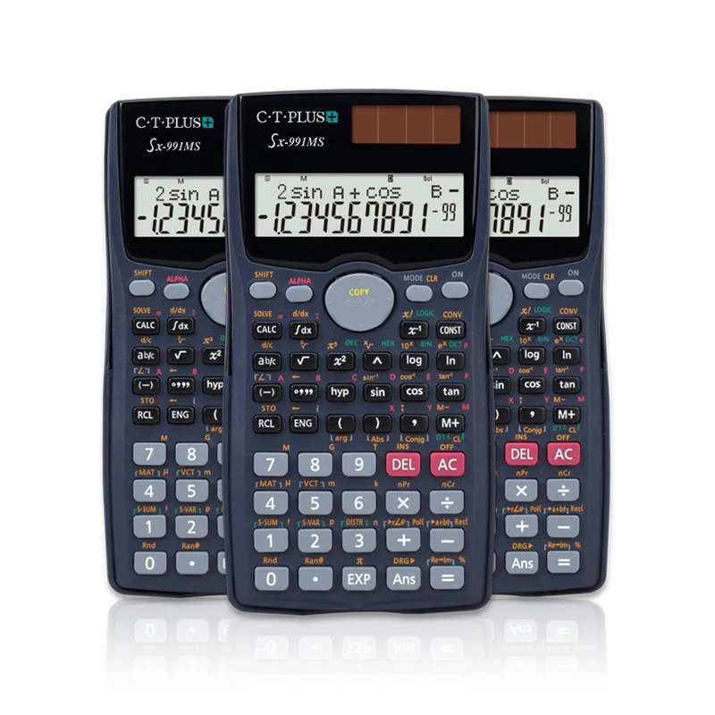 Wholesale FX-991MS 10+2 Digital Calculator Scientific Stationary Accessories Custom Logo Student School Calculadora Cientifica