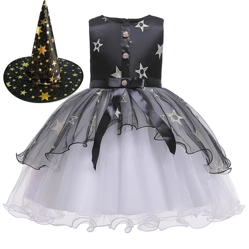 Little Girls Princess Costume Halloween Party Birthday Dress Up Cosplay bouffant skirt with