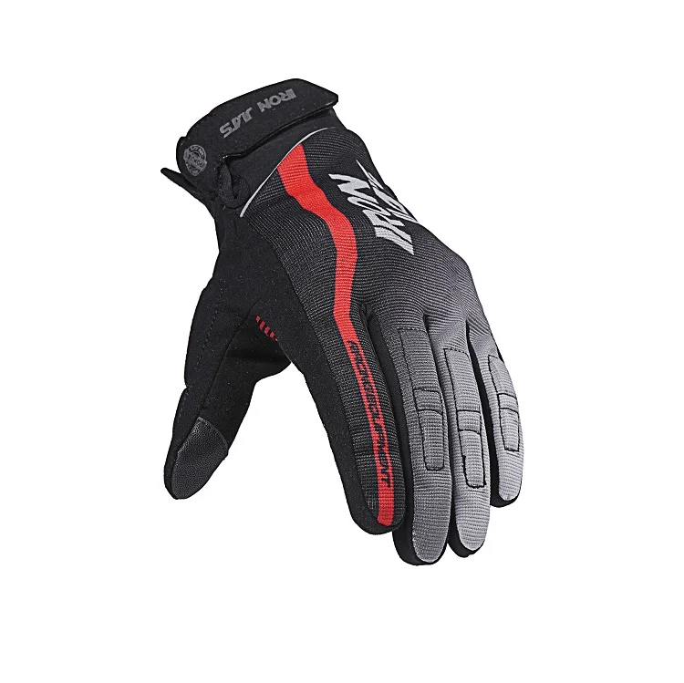 Новые дизайнерские спортивные мужские дышащие мотоциклетные перчатки с сенсорным экраном