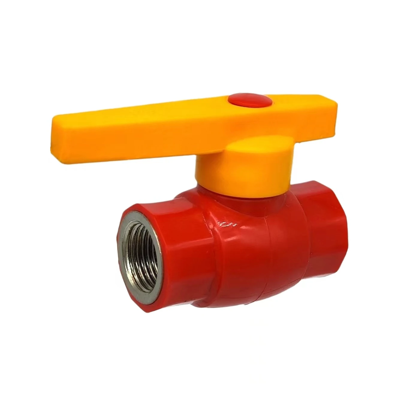 LJ-533 manufacturer plastic ppr iron high pressure DN15 DN20 DN32 ball valve with internal female thread