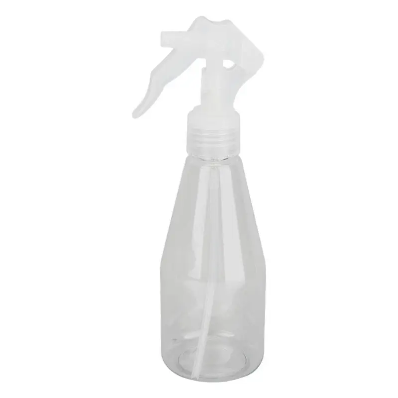 Eco Friendly Water Liquid Room Sanitizer Round Spray Bottle clear Transparent Bottle PET Trigger Cleaning Plastic Spray Bottle